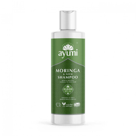 Sampon cu Neem & Moringa pentru parul gras, Ayumi, 250 ml