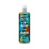 Gel de dus natural, nutritiv, cu avocado, Faith in Nature, 400 ml