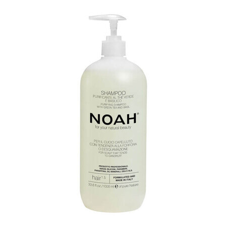 Sampon natural purifiant cu ceai verde pentru par cu matreata (1.5), Noah, 1000 ml