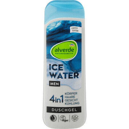 Alverde Naturkosmetik MEN Gel de duș ice water 4 in 1, 250 ml