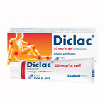 Diclac gel 50 mg/g, 100 g, Sandoz