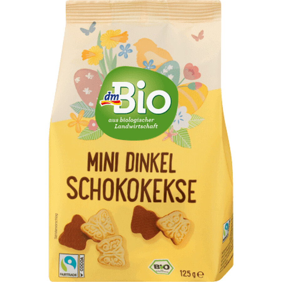 DmBio Mini-Schokoladenkekse in Form eines Öko-Schmetterlings, 125 g