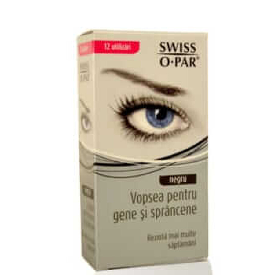 Swiss O Par Professional Wimpern- und Augenbrauenfarbe schwarz, 1 Stück
