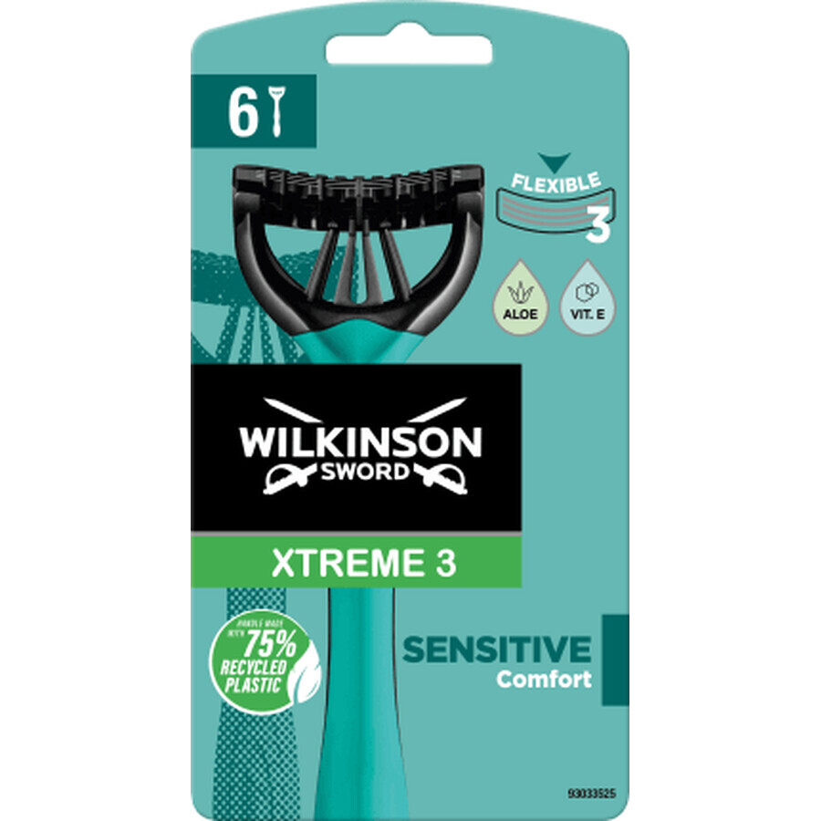 Wilkinson Aparat de ras xtreme 3 sensitive, 6 buc