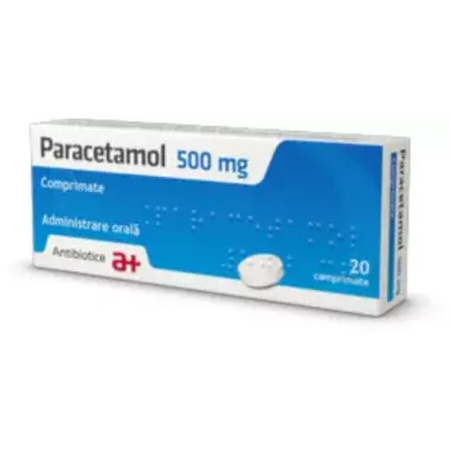 Paracetamol 500 mg x 20 comprimate, Antibiotice SA