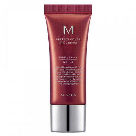 BB Cream M Perfect Cover SPF42/PA+++, 20 ml, Farbton 27, Missha