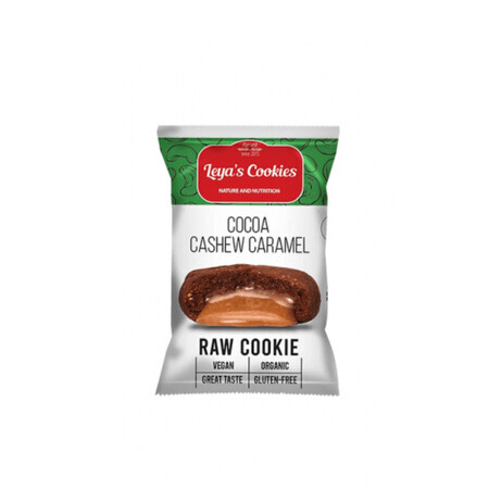 Leya's Bio Cashew, Karamell und Kakao Kekse, 25 g, Leya's