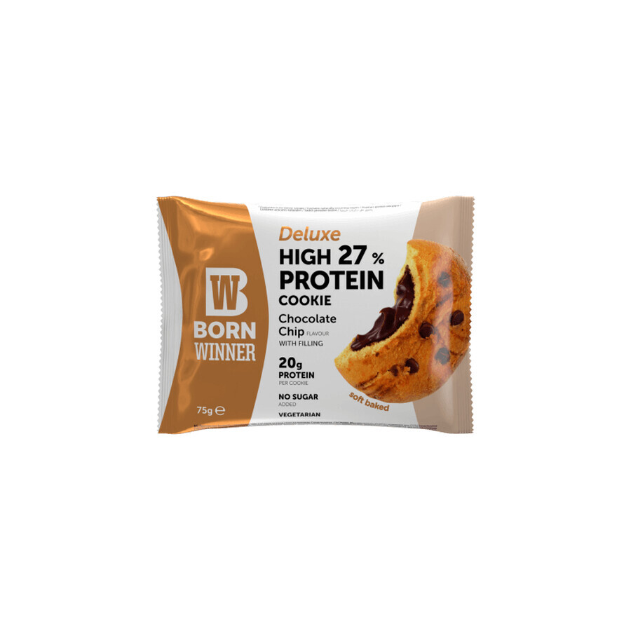 Protein-Kekse mit Schokoladenstückchen Deluxe, 75 g, Born Winner