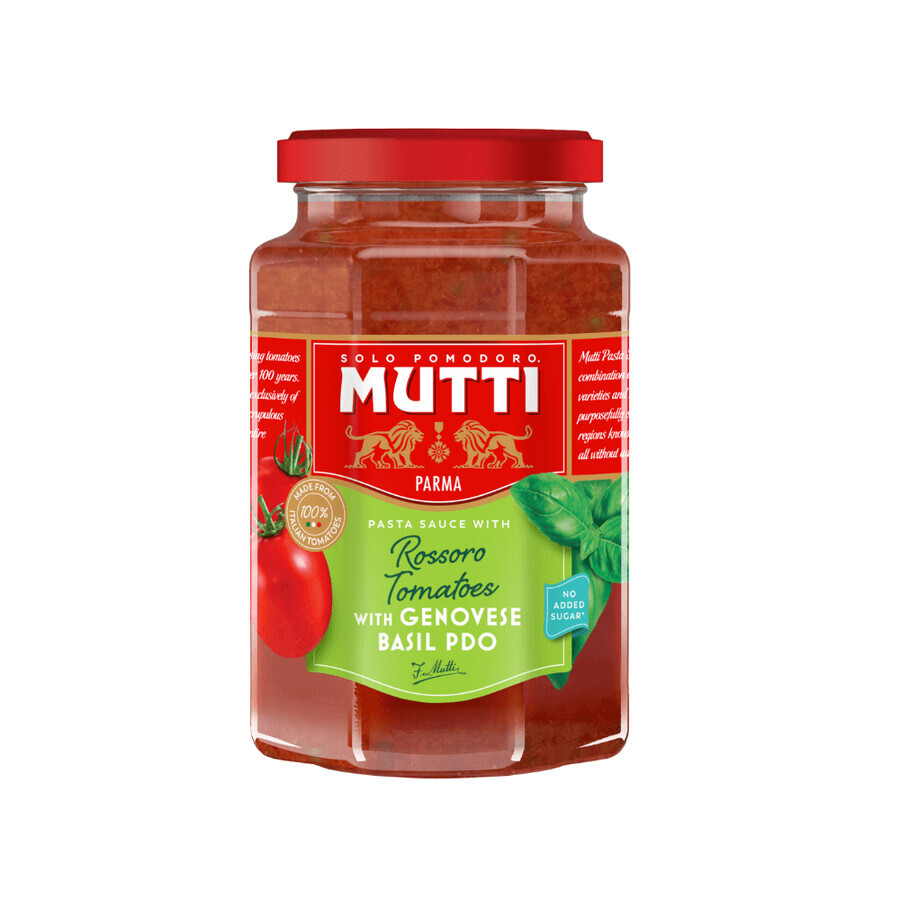 Pasta sauce with Rossoro tomatoes and Genoese basil, 400 g, Mutti