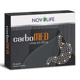 CarboMED Aktivkohle, 200 mg, 20 Kapseln, Novolife