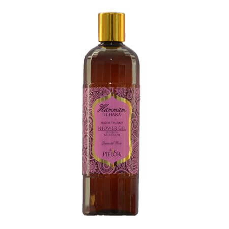 Gel de dus Damask Rose, 400 ml, Pielor Hammam