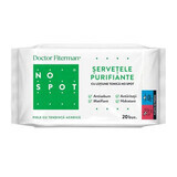 No Spot Purifying Wipes mit Tonic Lotion, 20 Stück, Doktor Fiterman