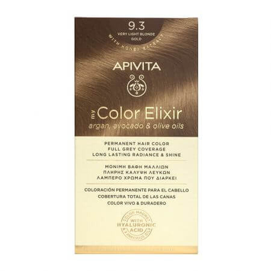 My Color Elixir Haarfarbe, Sehr helles Blond Gold N9.3, 155 ml, Apivita