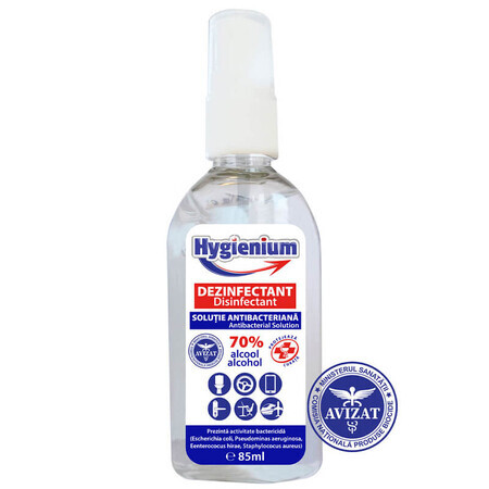 Hygienium solutie antibacteriana cu dezinfectant, 85 ml