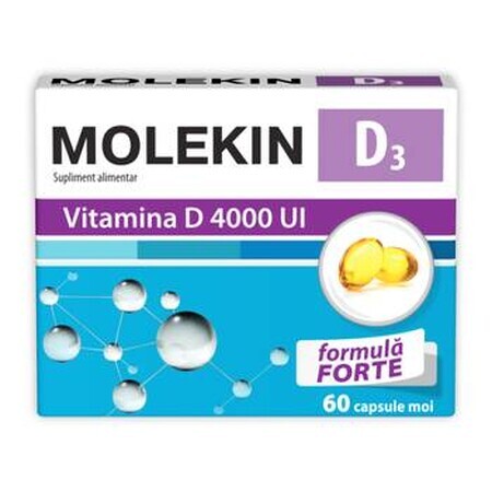 Molekin D3 4000UI, 60 capsule moi, Zdrovit