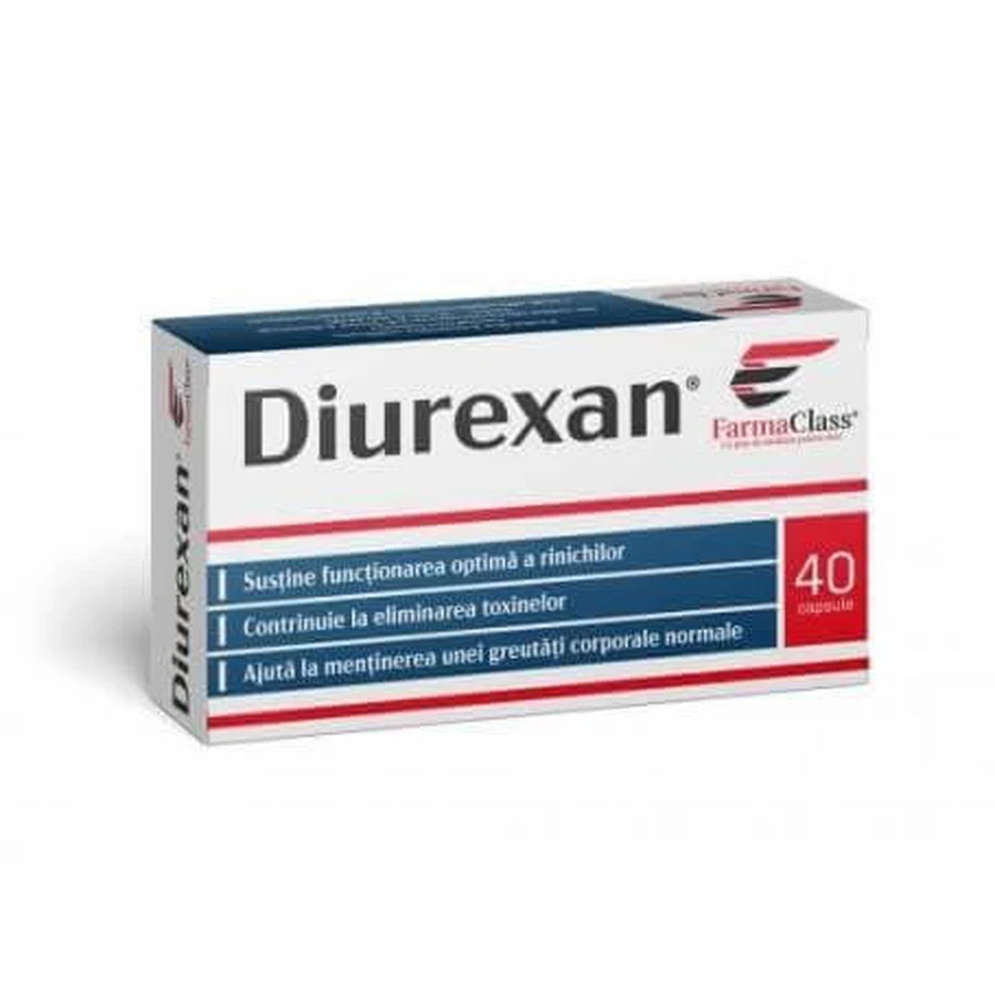 Diurexan, 40 capsule, FarmaClass