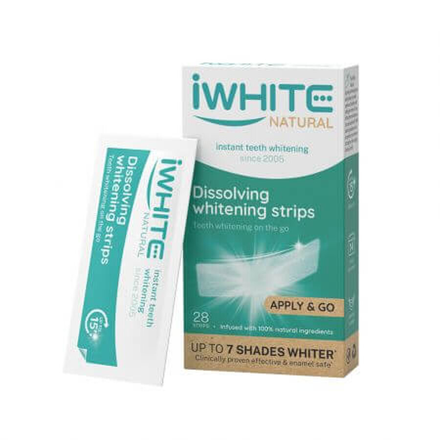 Dissolvable whitening strips, 28 pieces, iWhite