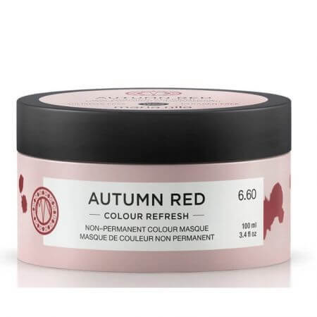 Masca coloranta de par Colour Refresh Autumn Red, 100 ml, Maria Nila