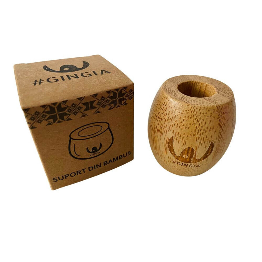 Bamboo brush holder, 1 piece, Gingia