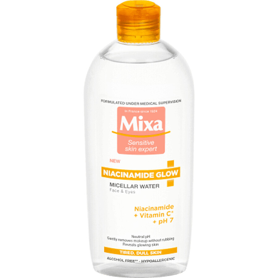 Mixa Apă micelară iluminatoare cu niacinamide și vitamina C, 400 ml