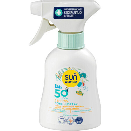 Sundance Kids Sunscreen Spray SPF 50, empfindliche Haut, 200 ml
