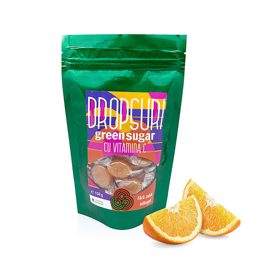 Dropsuri cu Green Sugar și Vitamina C, 150g, Remedia