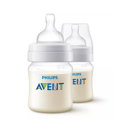 Set 2 Biberoane anticolici, 0 luni+, 125 ml, Philips Avent