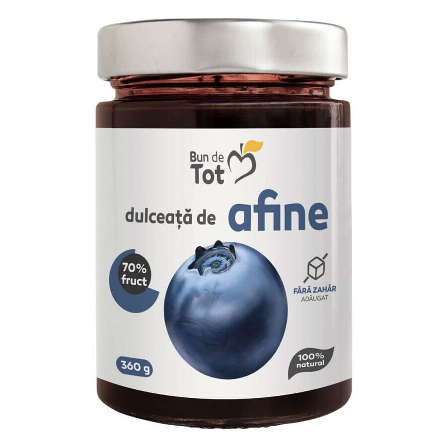 Dulceata de Afine dulceata fara zahar, 360g, Dacia Plant