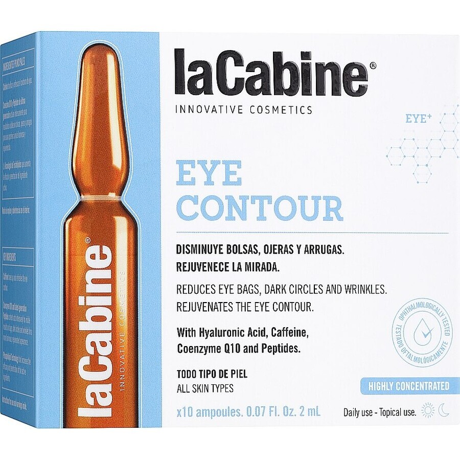 Fläschchen Eyecontour, 10 Fläschchen x 2 ml, La Cabine