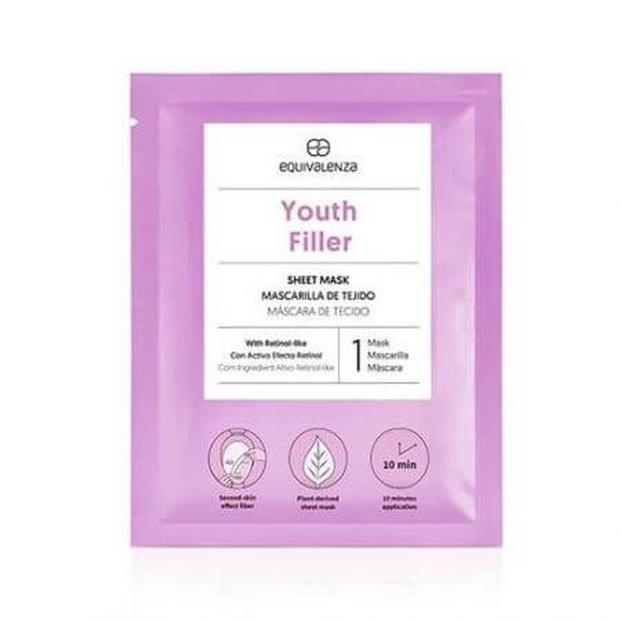 Youth Filler Retinol Gesichtsmaske, 1 Stück, Equivalenza