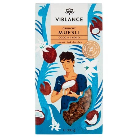 Knusprige Musli Coco & Choco, glutenfrei, 300 g, Viblance