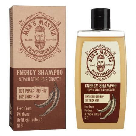 Scharfer Pfeffer und Hopfen Energising Shampoo, 260 ml, Men's Master Professional