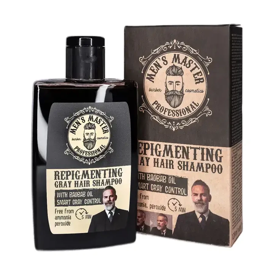 Shampoo zur Repigmentierung von weißem Haar für Männer, 120 ml, Men's Master Professional