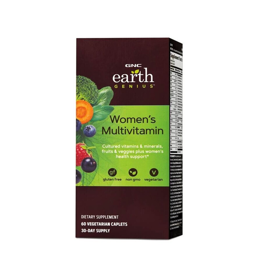 Earth Genius Multivitamin für Frauen (218721), 60 vegetarische Tabletten, GNC