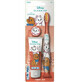 Set Periuta de dinti soft cu ventuza Aristocats + Pasta de dinti cu aroma de capsuni pentru copii +3 ani, 25 ml, Mr. White