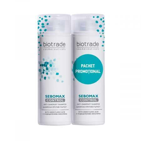 Biotrade Sebomax Control Anti-Schuppen-Shampoo Packung, 200 + 200 ml