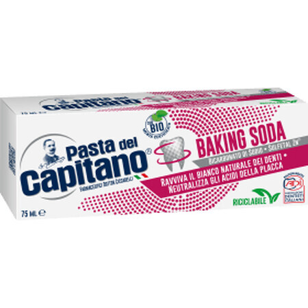 Pasta del Capitano Zahnpasta mit Bikarbonat, 75 ml