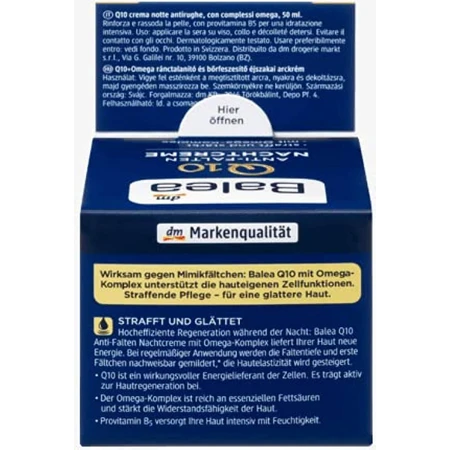 Balea Anti-Falten-Nachtcreme Q10, 50 ml