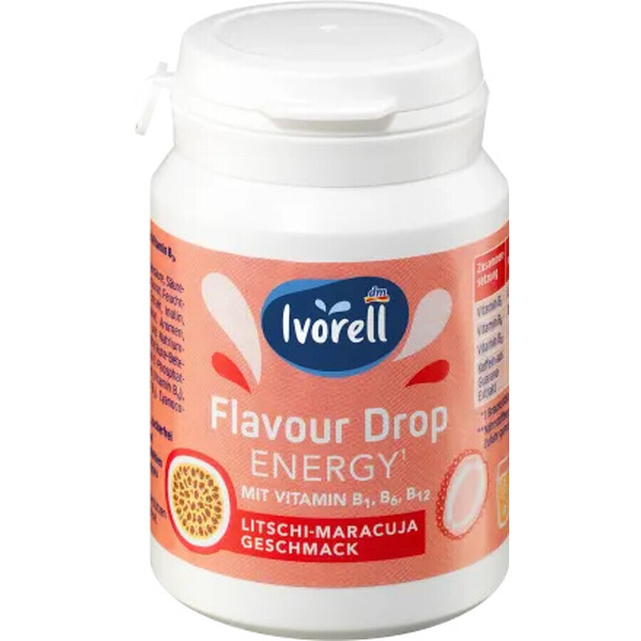 Flavour Drop Energy - Litschi-Maracuja, 66 g, Ivorell 