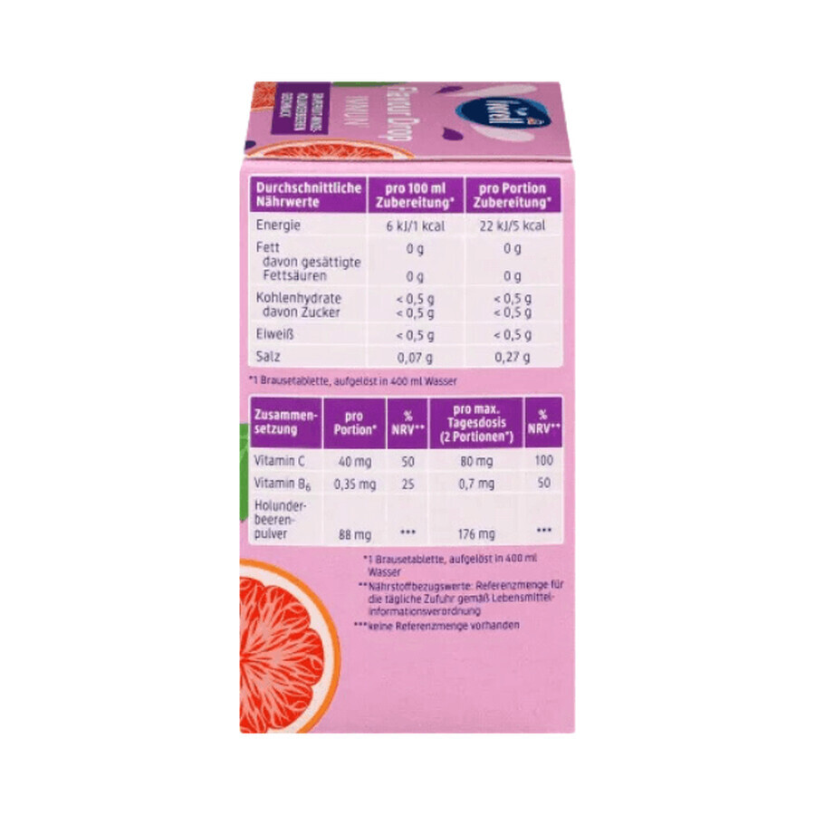 Flavour Drop Immun - Grapefruit-Minze-Holunderbeere, 66 g, 30 Tabletten, Ivorell 