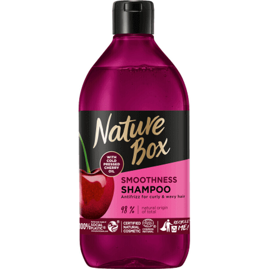 Nature Box  Șampon pentru păr ondulat Cherry, 385 ml
