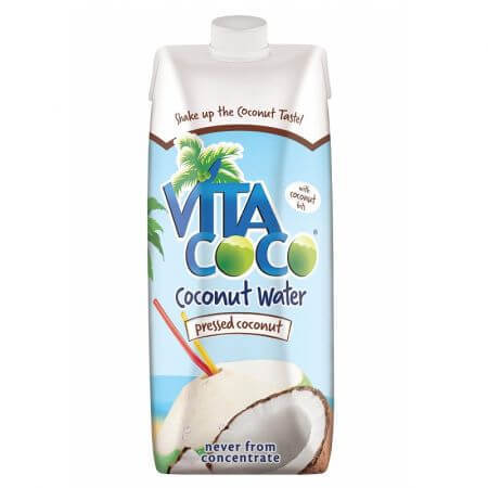 Apa de cocos cu nuca de cocos presata, 330 ml, Vita Coco