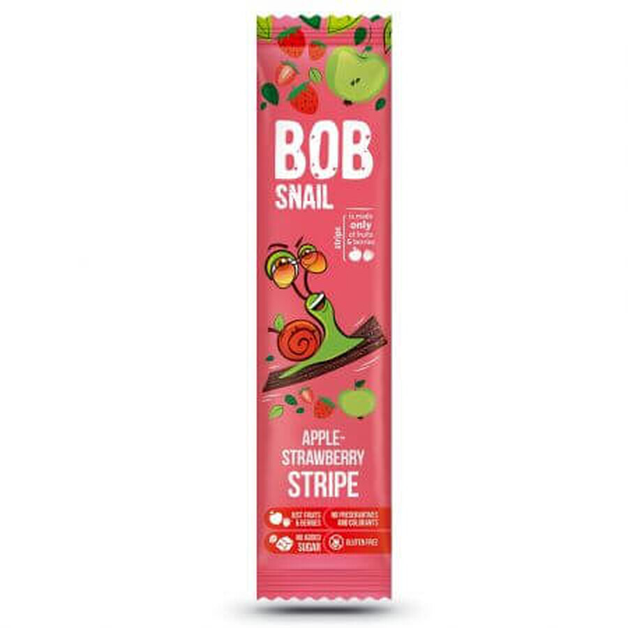 Natürliche Apfel-Erdbeer-Scheibe, 14 g, Bob Snail