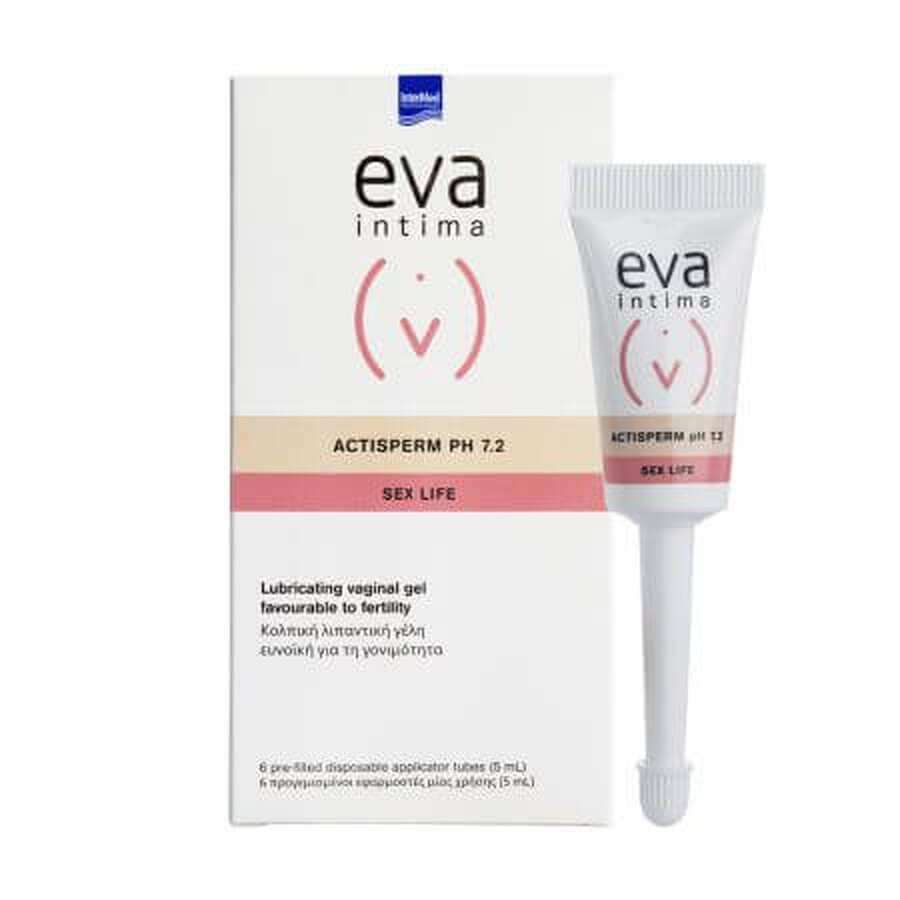 Eva Intima ActiSpermpH 7.2 Gleitgel, 6 Applikatoren x 5 ml, Intermed