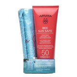 Pachet Bee Sun Safe Lapte corp SPF50 & geanta impermeabila de plaja, Apivita