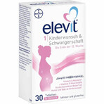 Elevit 1, Multivitamine pentru perioada de pre-conceptie si sarcina – Primul  trimestru de sarcina, 30 comprimate, Bayer