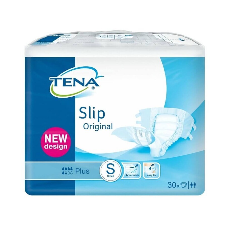 Scutece pentru adulti Slip Plus, Small, 30 bucati, Tena