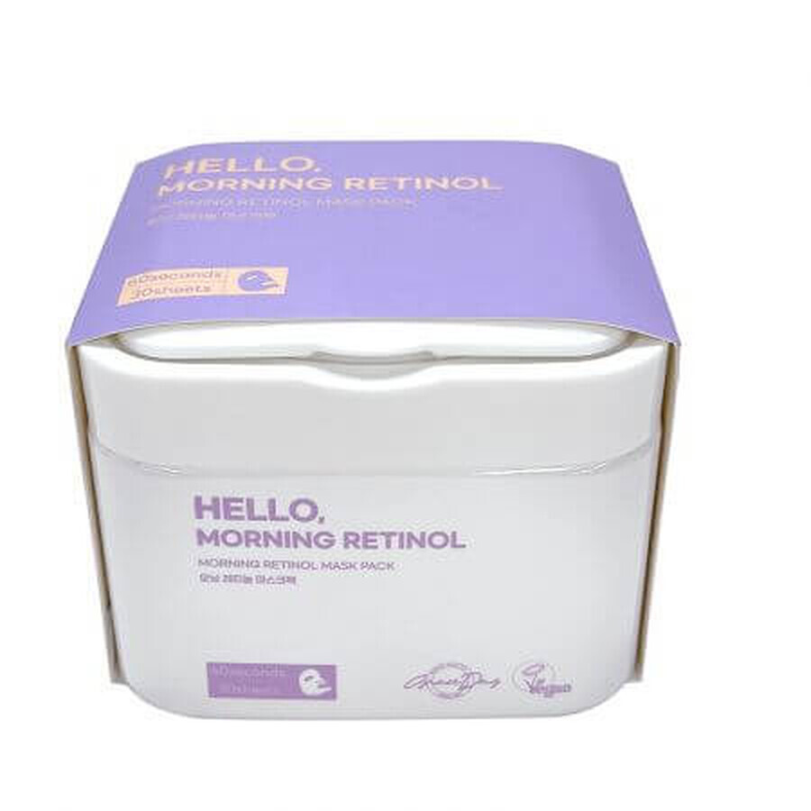 Retinol mask set for regeneration, 30 pieces, Hello Morning