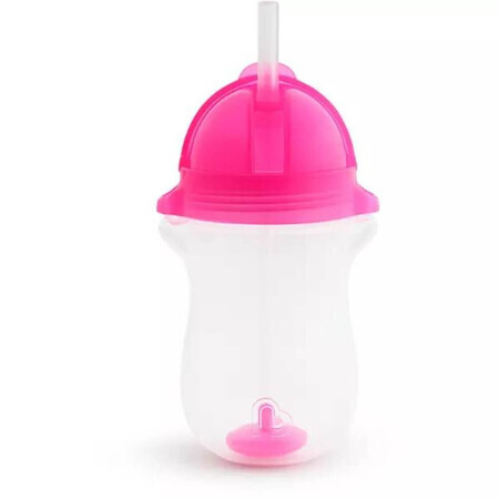 Cana cu pai flexibil Any Angle Click Lock, +12 luni, Pink, 296 ml, Munchkin