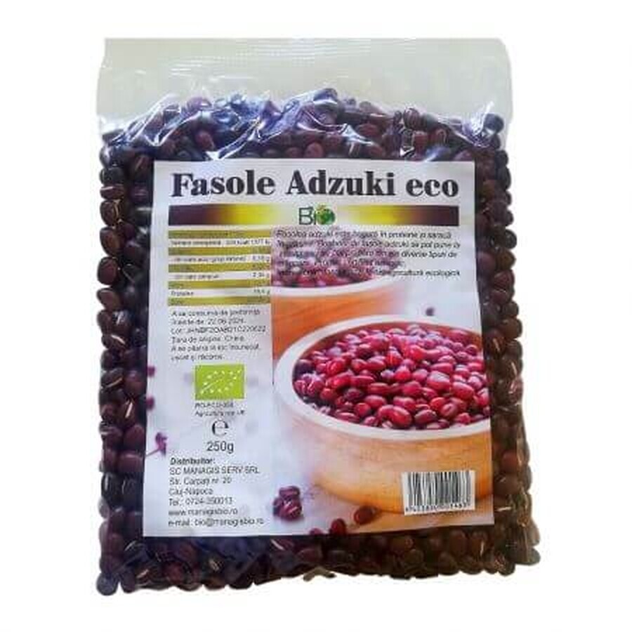 Fasole Adzuki eco, 250 gr, Managis